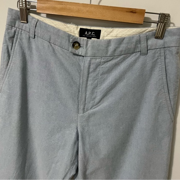 A.P.C Slim Fit Cotton Chino Pant Blue size XSmall - Picture 2 of 12